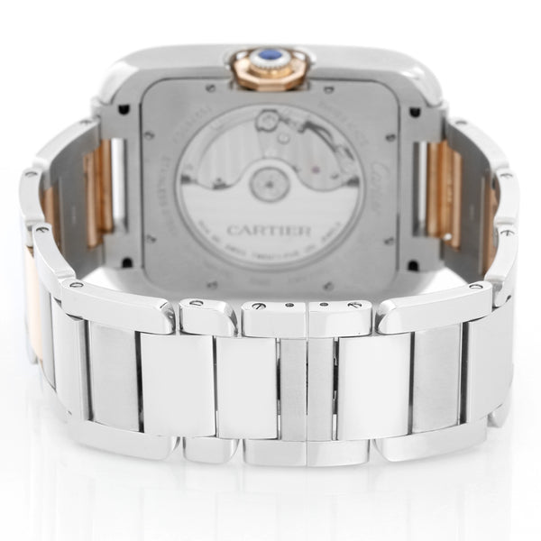 Cartier Tank Anglaise Large Stainless Steel and Rose Gold Mens Watch W5310006 3507