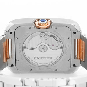 Cartier Tank Anglaise Large Stainless Steel and Rose Gold Mens Watch W5310006 3507
