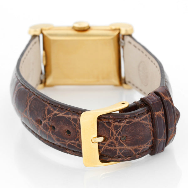 Vintage Vacheron Constantin 18k Gold Art Deco Men's Watch