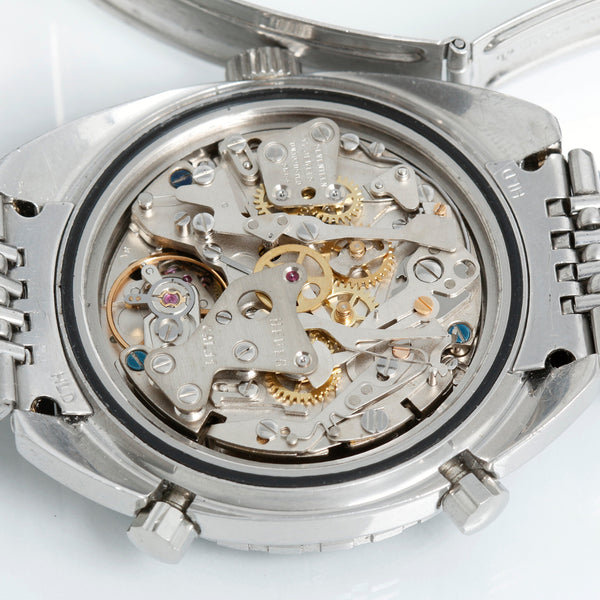 Heuer "Derek Bell" Autavia Stainless Steel Men's Watch ref 1163 MH  Vintage 1970's