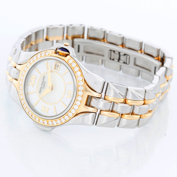 Patek Philippe Ladies Sculpture Stainless Steel Watch Ladies 4891/1