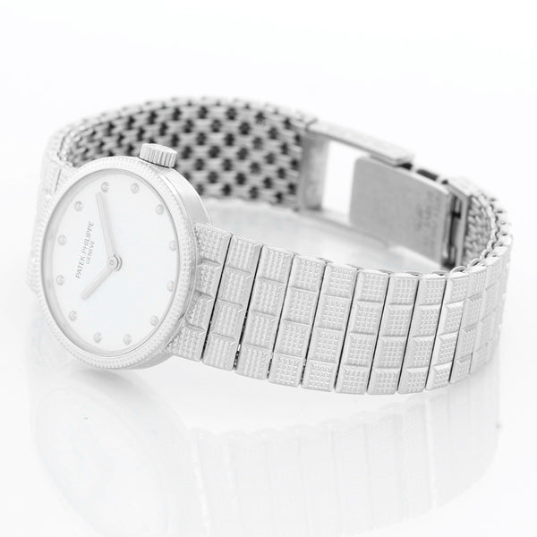 Patek Philippe Ladies Calatrava 18K White Gold Watch 4596/010
