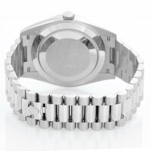 Rolex Day-Date 40 President 18k White Gold Men's 40mm Watch 228239