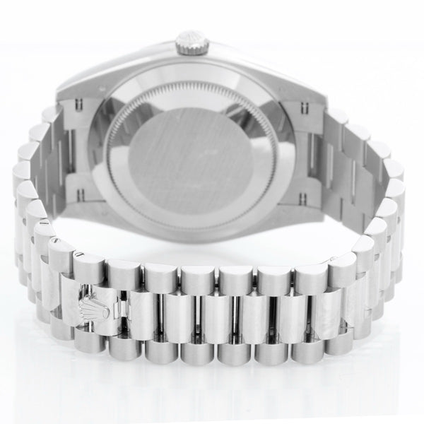 Rolex Day-Date 40 President 18k White Gold Men's 40mm Watch 228239