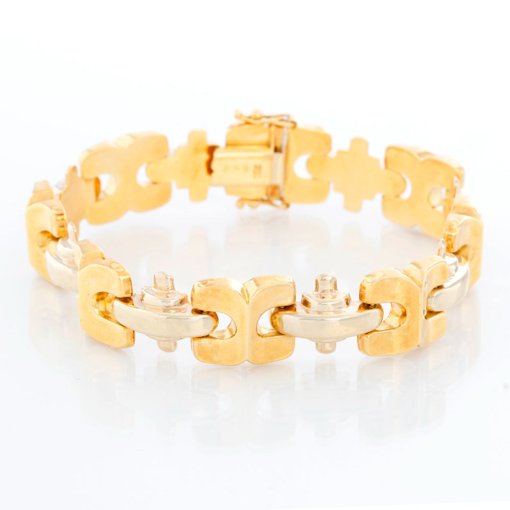 Quadri 18K Yellow Gold Link Bracelet