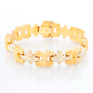 Quadri 18K Yellow Gold Link Bracelet