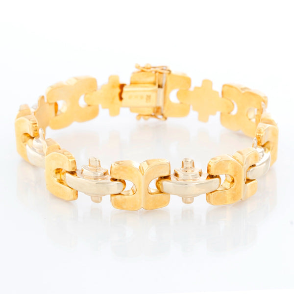 Quadri 18K Yellow Gold Link Bracelet