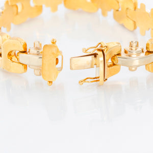 Quadri 18K Yellow Gold Link Bracelet