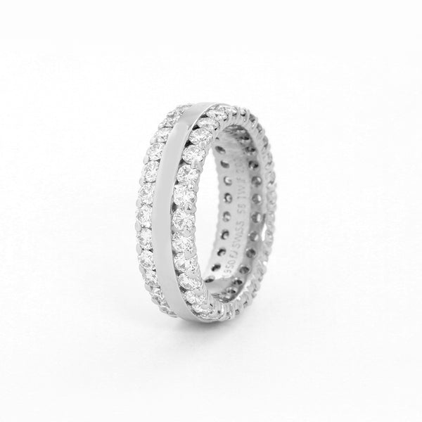 Furrer Jacot Platinum Wedding Band Size 6 1/4