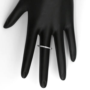 Diamond 18K White Gold Band Size 6 1/4