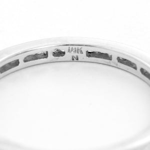 Diamond 18K White Gold Band Size 6 1/4