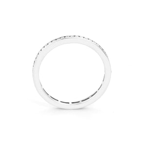 Diamond 18K White Gold Band Size 6 1/4