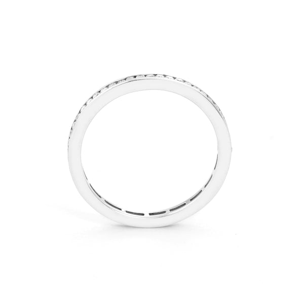 Diamond 18K White Gold Band Size 6 1/4