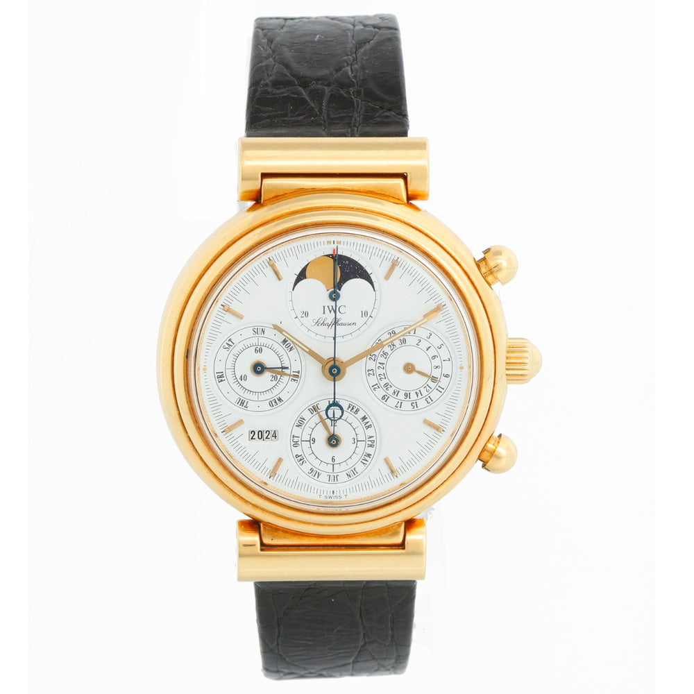 IWC Da Vinci  Perpetual Calendar Chronograph Yellow Gold Mens Watch IW375003