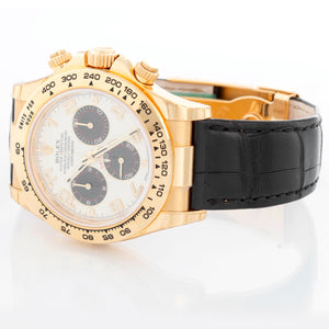 Rolex Cosmograph Daytona 18k Yellow Gold Men's Watch Panda 116518