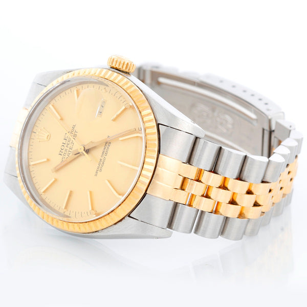 Rolex Datejust 2-Tone Steel & Gold Men's Automatic Watch 16013