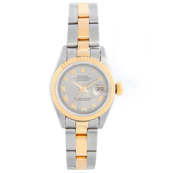 Ladies Rolex Datejust Watch 69173 18k Fluted Bezel