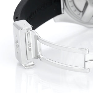 Breitling Bentley Chronograph Men's Steel Watch Silver Dial A44362