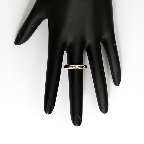 18K Yellow Gold Thin Wedding Band Size 6.5