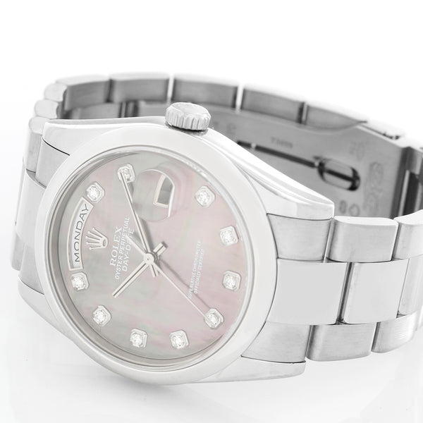 Rolex President Day-Date Tahitian MOP Diamond Dial 118209