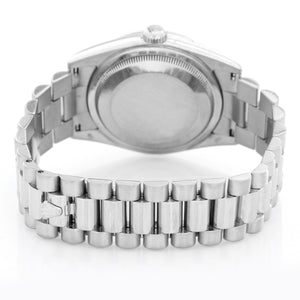 Rolex Day-Date Men's 18k White Gold Watch  Mother of Pearl Dial 118209