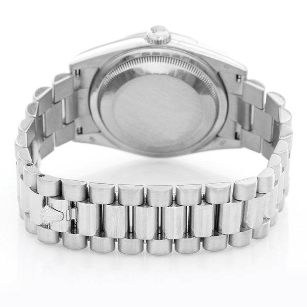 Rolex Day-Date Men's 18k White Gold Watch  Mother of Pearl Dial 118209