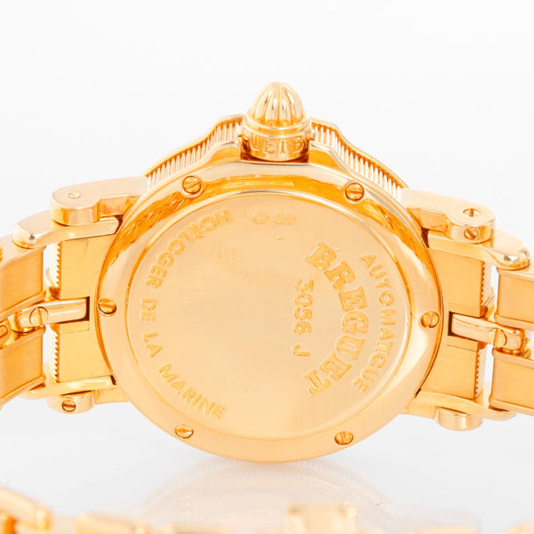 Breguet Marine Automatic Ladies 18k Yellow Gold Watch 8401BA/52/A40.DD00