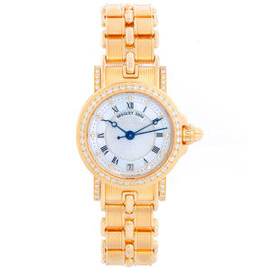 Breguet Marine Automatic Ladies 18k Yellow Gold Watch 8401BA/52/A40.DD00