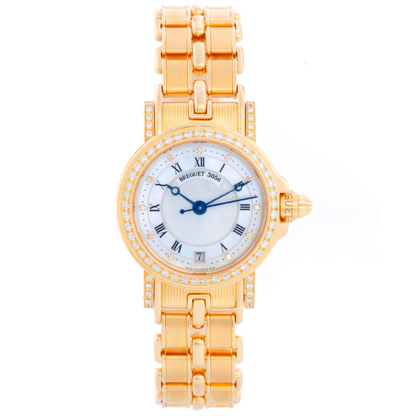 Breguet Marine Automatic Ladies 18k Yellow Gold Watch 8401BA/52/A40.DD00