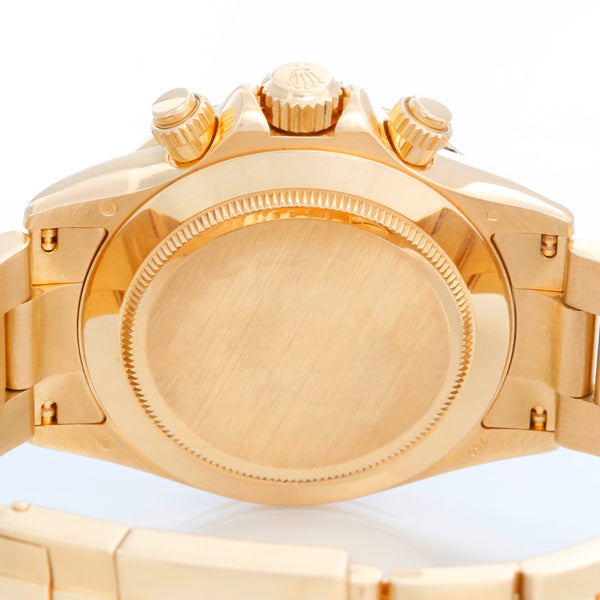 Rolex Cosmograph Daytona Men's 18k Gold 116528 Black Dial