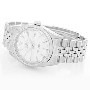 Rolex Datejust Stainless Steel Men's Watch 16220 Silver Dial