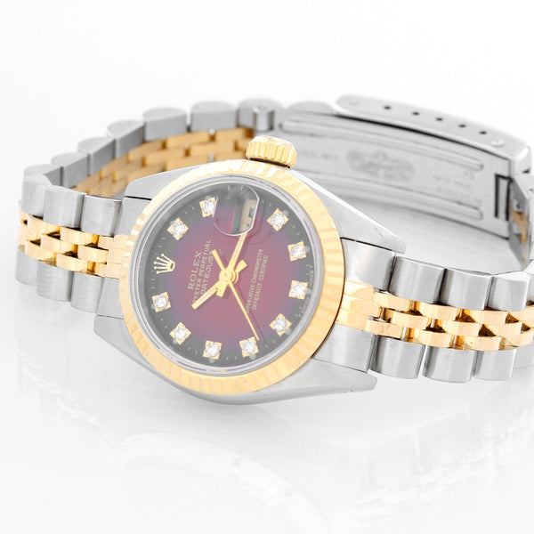 Rolex Datejust Ladies 2-Tone Steel & Gold Diamond Watch 69173