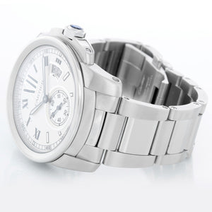 Cartier Calibre Stainless Steel Men's 42mm Watch W7100015 3389