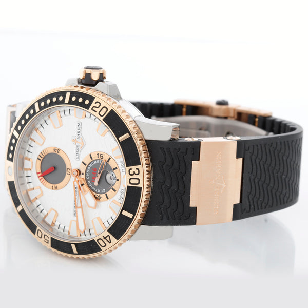 Ulysse Nardin Maxi Diver Steel & Rose Gold Men's Watch 265-90