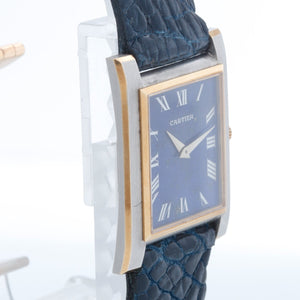 Vintage Ladies Cartier Tank Lapis Lazuli Watch