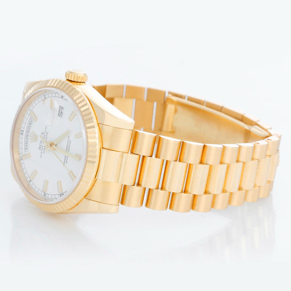 Rolex President Day-Date Men's 18k Yellow Gold Watch 118238