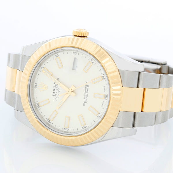 Rolex Datejust II 2-Tone 41mm 116333 White Dial Watch