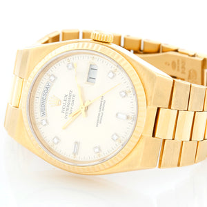 Rolex Oysterquartz President Day-Date Men's Gold Quartz Watch 19018