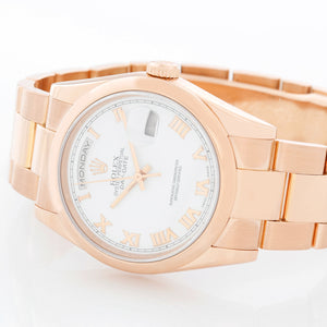 Rolex President Day-Date Men's 18k Rose Gold Watch 118205