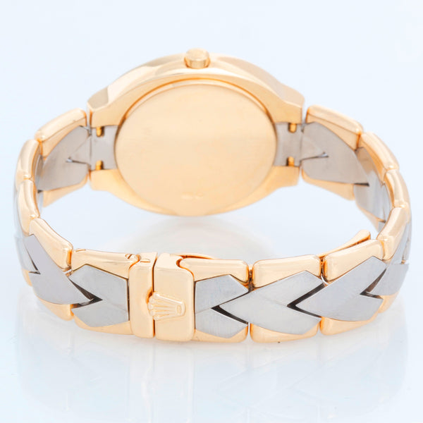 Extremely Rare Rolex Cellini Ladies 18k Yellow Gold & White Gold Watch 6651