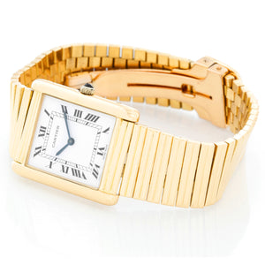 Very Rare Cartier Tank Paris 18K Yellow Gold Watch