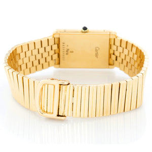 Very Rare Cartier Tank Paris 18K Yellow Gold Watch
