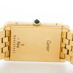 Very Rare Cartier Tank Paris 18K Yellow Gold Watch