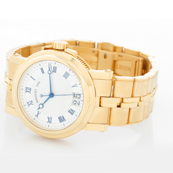 Breguet Marine Automatic Big Date Men's 18k Yellow Gold Watch 5817