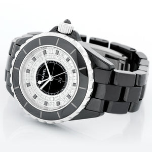Chanel J12 Black Ceramic Diamond Watch