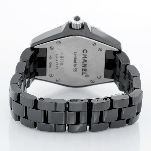 Chanel J12 Black Ceramic Diamond Watch