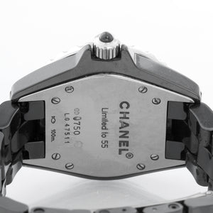 Chanel J12 Black Ceramic Diamond Watch