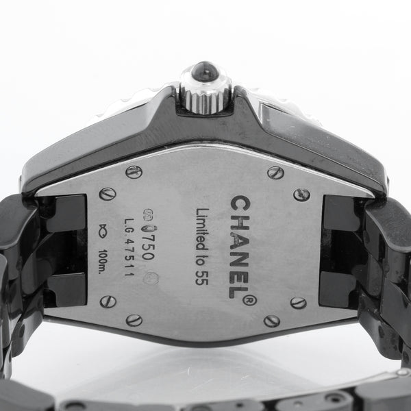 Chanel J12 Black Ceramic Diamond Watch