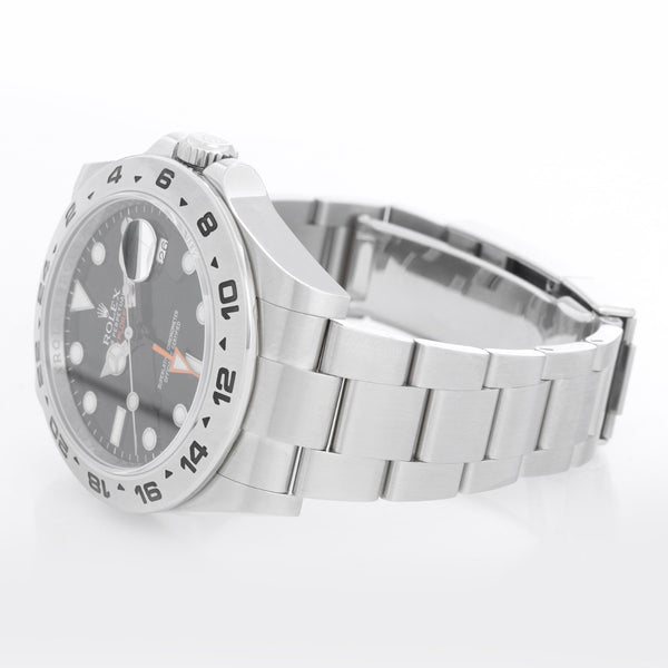 Rolex Explorer II Men's Stainless Steel Watch 216570  Black Dial with Date