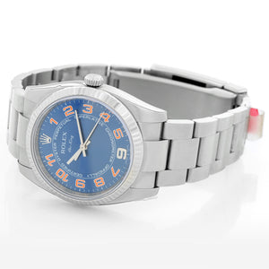 Rolex Air-King Men's Stainless Steel Blue Dial Watch  114234